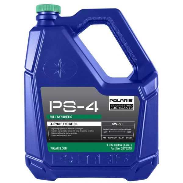 Масло моторное синтетическое PS-4 Plus 4Т 5W50  3,78 л Для Polaris  Масло моторное синтетическое PS-4 Plus 4Т 5W50  3,78 л Для Polaris